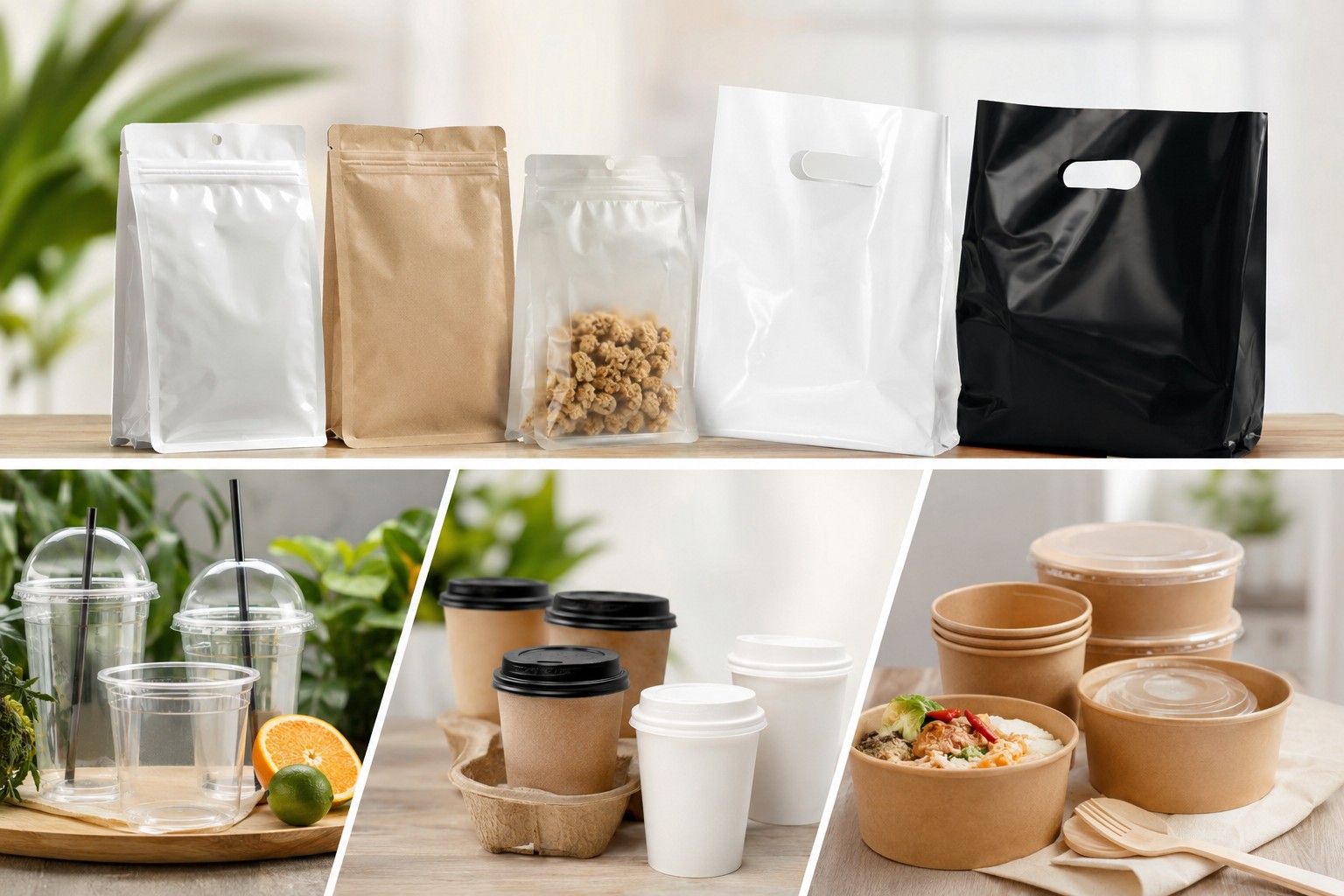 Dịch vụ in túi zipper, pp, hd bao bì... in ly nhựa, ly nhựa,ly giấy, tô giấy