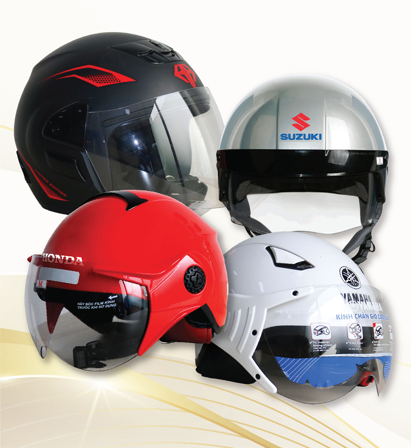 Quy trình sản xuất nón bảo hiểm quảng cáo tại xưởng