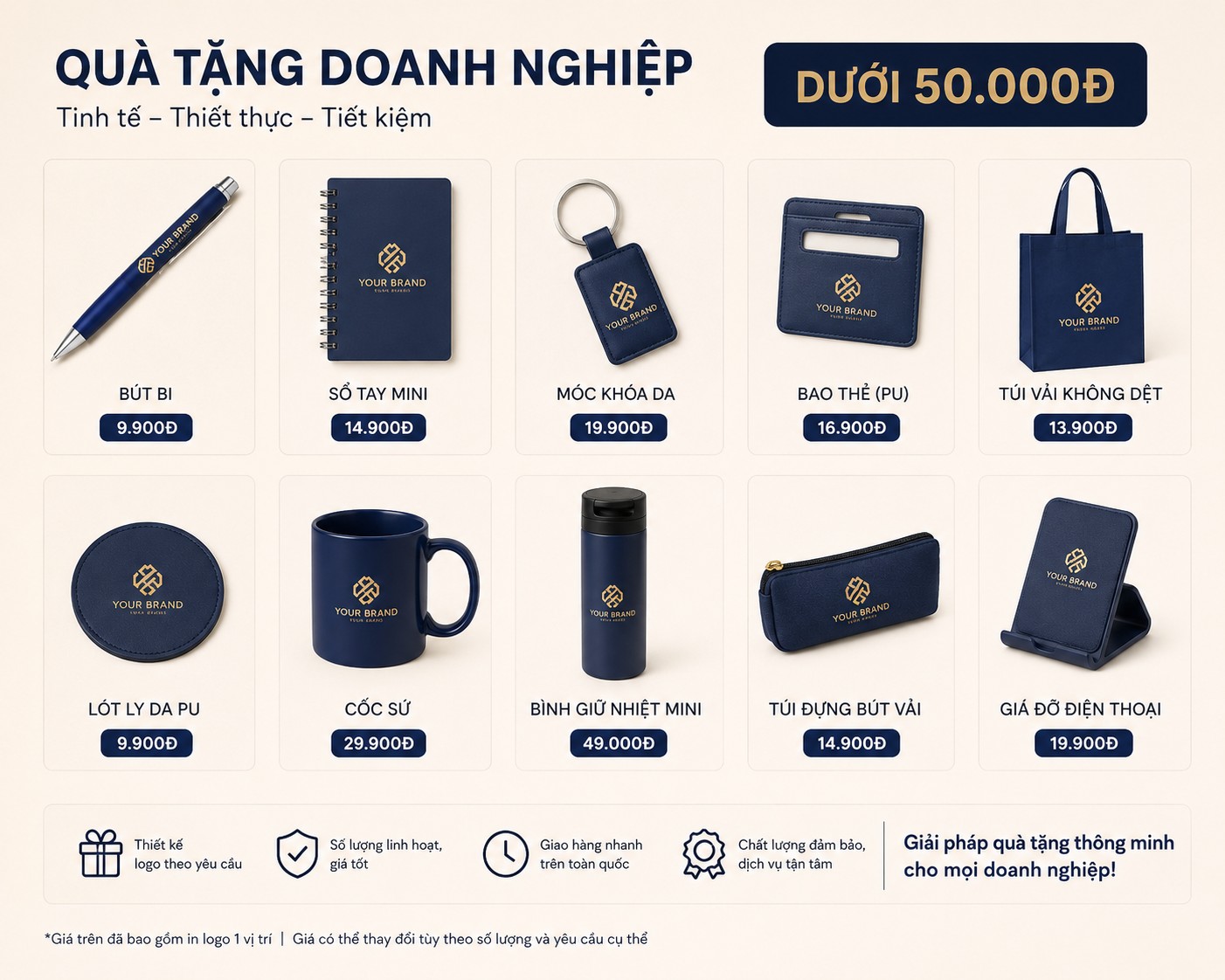Quà Tặng Doanh Nghiệp Dưới 50.000 Đồng Nên Chọn Gì ?