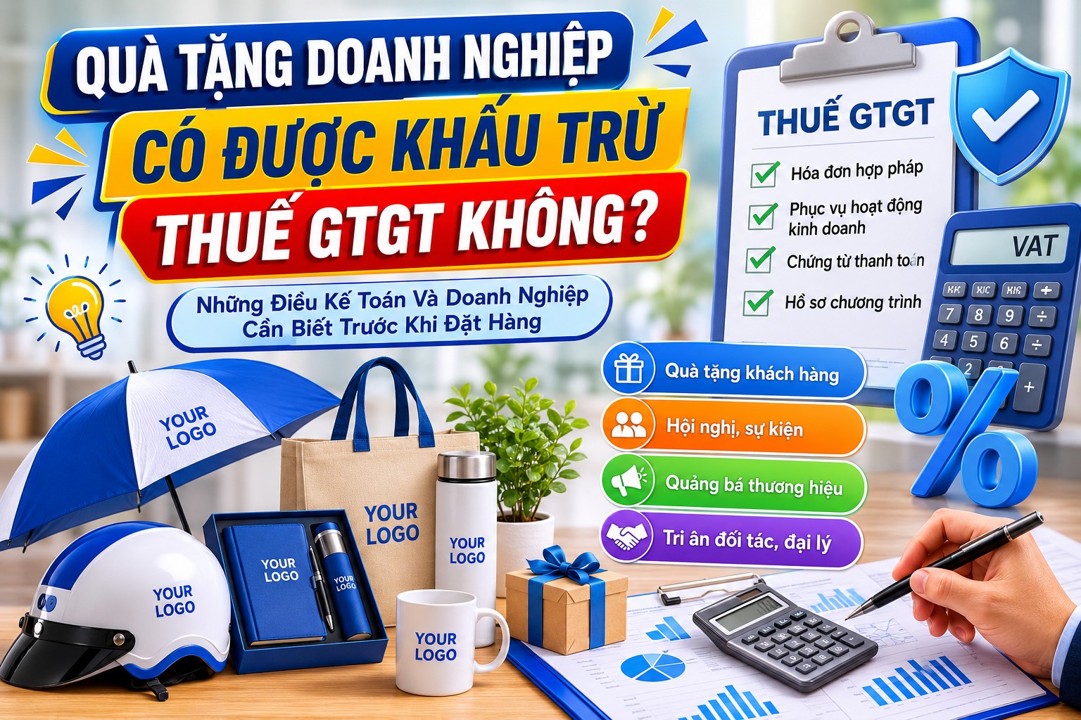 Quà Tặng Doanh Nghiệp Có Được Khấu Trừ Thuế GTGT Không ?