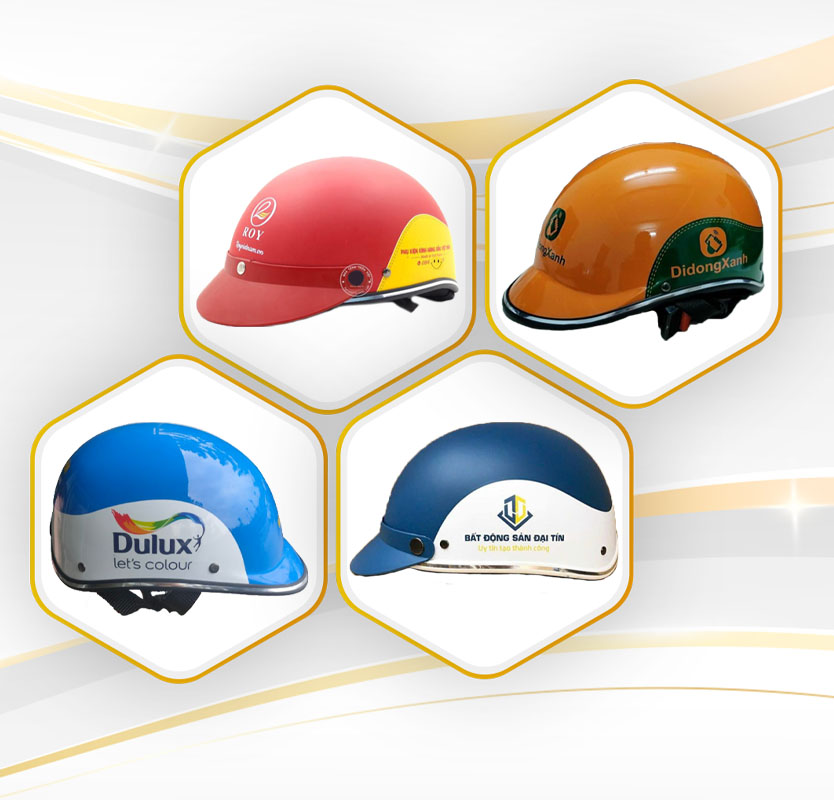 Xưởng Sản Xuất Nón Bảo Hiểm In Logo